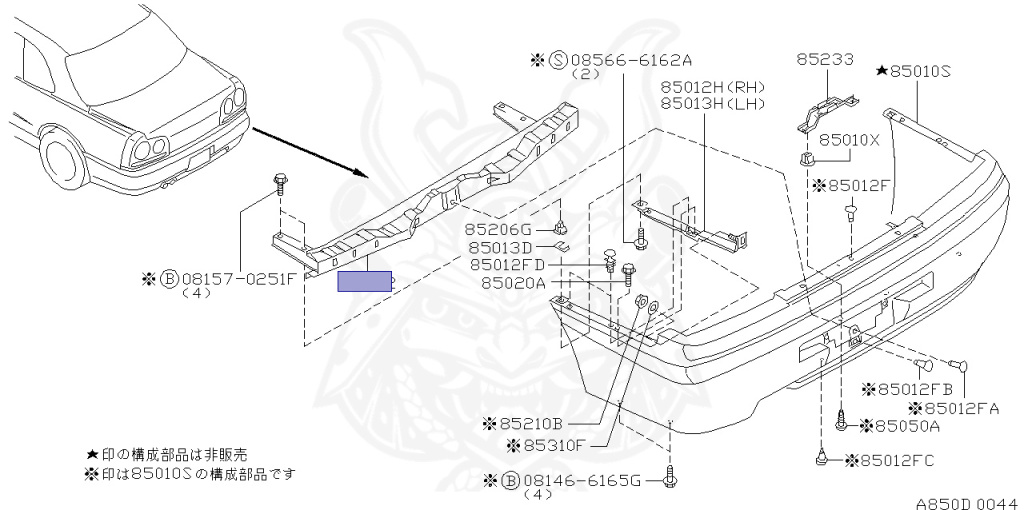Nissan - Skyline - R34 25GTT - ER34 - 1998 - 25GT TURBO - 4 DOOR SEDAN(4S) - AUTOMATIC-FLOOR SHIFT(AT.F4) - HI-CAS 2-Link Drive (HI.2WD) - RB25DET