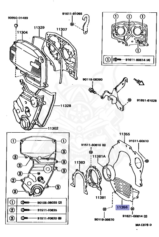 11356-63031 - Toyota - Plate, Rear End, No.2 - Nengun Performance