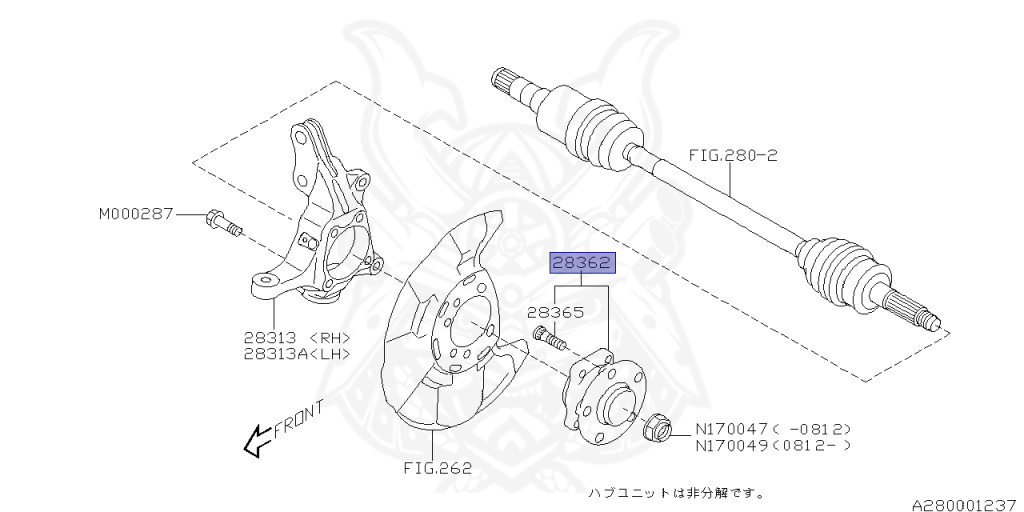 Subaru - Impreza WRX STI - GRF - Jan-2010 - STIAﾗｲﾝ - Wagon - 4W - Automatic transmission - Right hand - EJ257