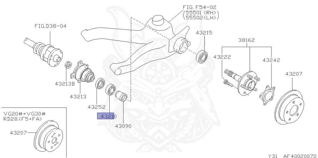 LIMIT OVER COLLECTION -RIVALS- 、スペシャルパック 43210-21000 - Nissan - Rear Axle Bearing - Nengun Performance