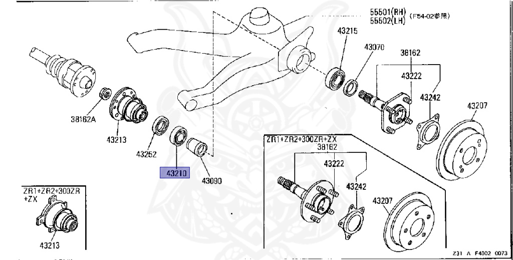 43210-21000 - Nissan - Rear Axle Bearing - Nengun Performance