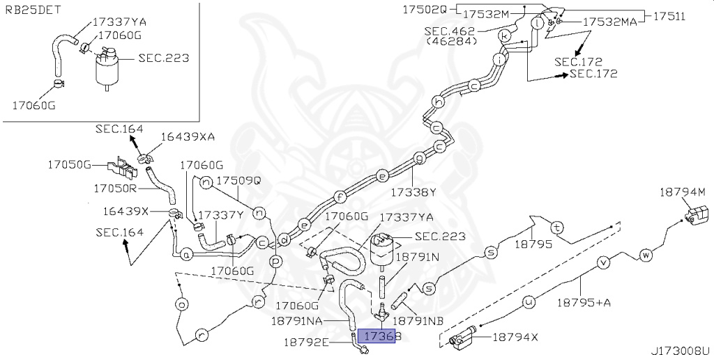 Nissan - Skyline - R34 GT - HR34 - 2000 - 20GT - 4 DOOR SEDAN(4S) - AUTOMATIC-FLOOR SHIFT(AT.F4) - High cast, 2-link (IRS.2WD) - RB20DE
