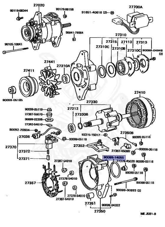 Toyota - Dyna - BU98 - 1987 - TRUCK(PICKUP):TR TYPE - Manual - 13B