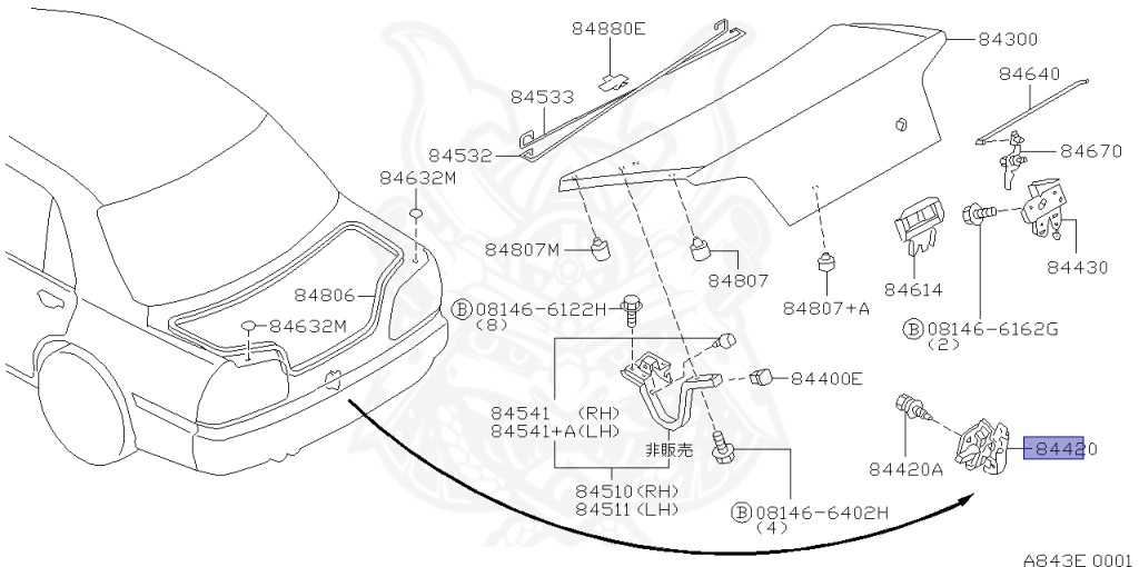 Nissan - Skyline - R34 25GTT - ER34 - 2000 - 25GT TURBO - 4 DOOR SEDAN(4S) - AUTOMATIC-FLOOR SHIFT(AT.F4) - Hi-Cas 2-Link (HI.2WD) - RB25DET