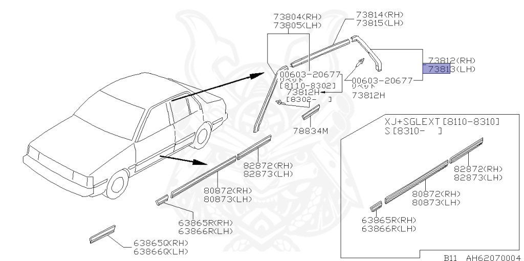 Nissan - Sunny - B11 - 1981 - GLL TYPE - SEDAN(S) - AUTOMATIC TRANSMISSION(AT) - E13S