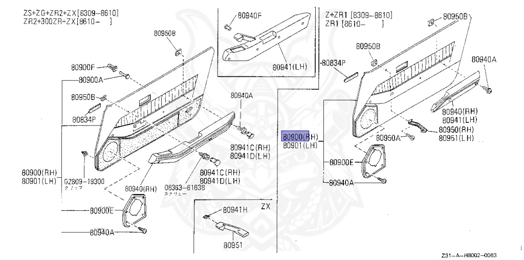 Nissan - Fairlady Z - Z31 - 1986 - ZX - MANUAL TRANSMISSION(MT) - HIYOJYUN ROOFU (Z#) - VG30T