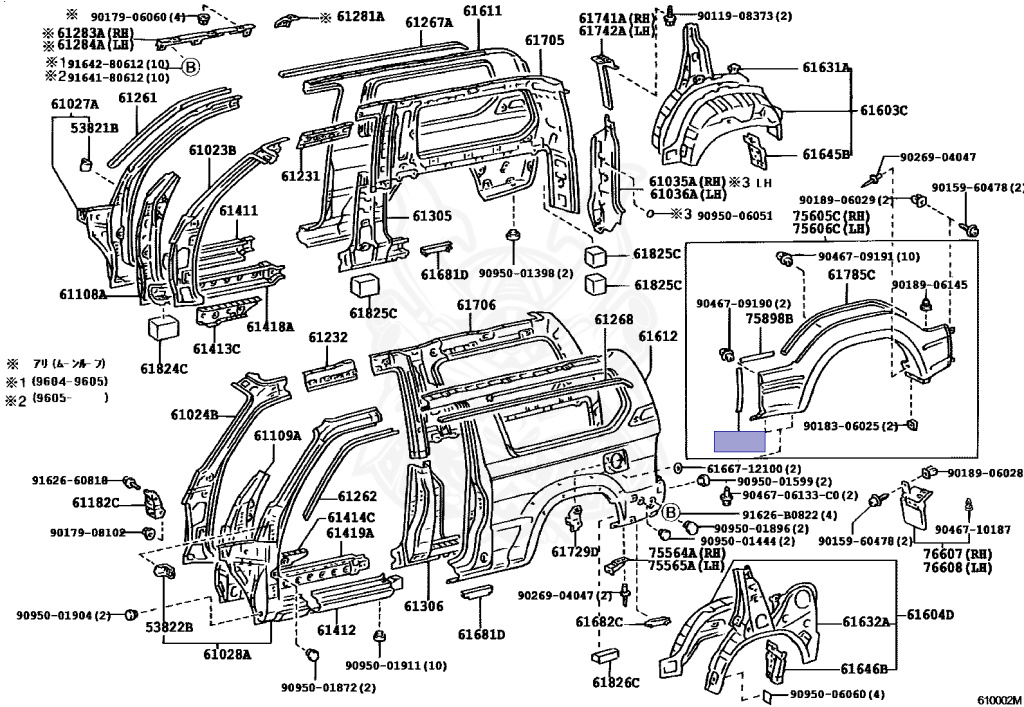 Toyota - Land Cruiser Prado - VZJ90W - 1999 - RZ TYPE - 3-DOOR - Automatic - 5VZFE
