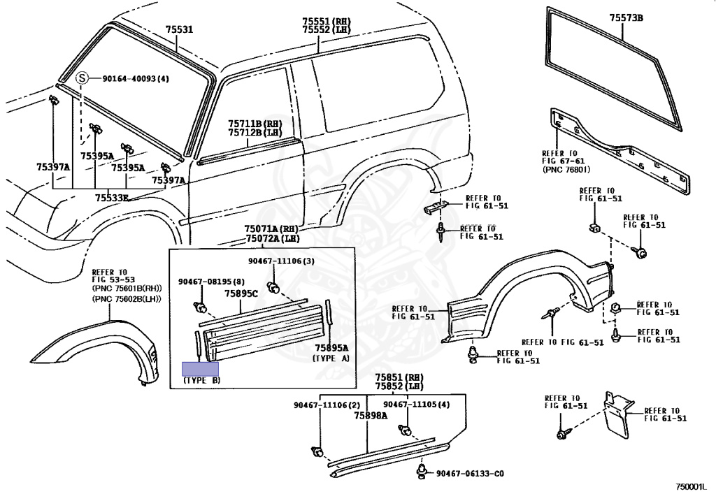 Toyota - Land Cruiser Prado - RZJ90W - 1997 - RX TYPE - 3-DOOR - Automatic - 3RZFE