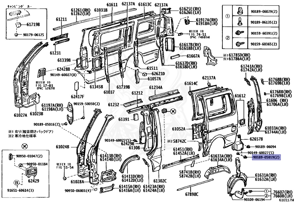 Toyota - Hiace - RZH110G - 1990 - DX TYPE - 4-DOOR - Manual - 1RZE