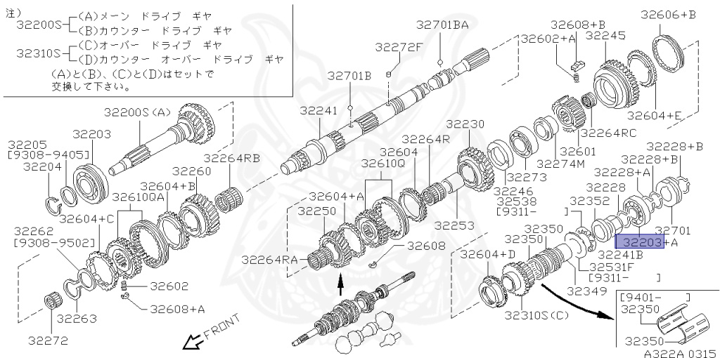 Nissan - Skyline - R33 GTS - R33 - 1995 - GTS - 2 door hard top (2K) - 2 WHEEL DRIVE(2WD) - MANUAL TRANS 5-SPEED(MT.F5) - IRS TYPE(IRS) - RB20E