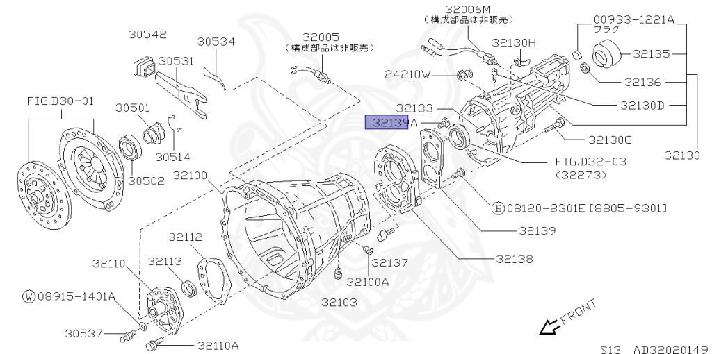 Nissan - Silvia - S13 - 1991 - J'S - HARDTOP(K) - MANUAL TRANSMISSION(MT) - TWO WHEELS STEERING(2WS) - SR20D