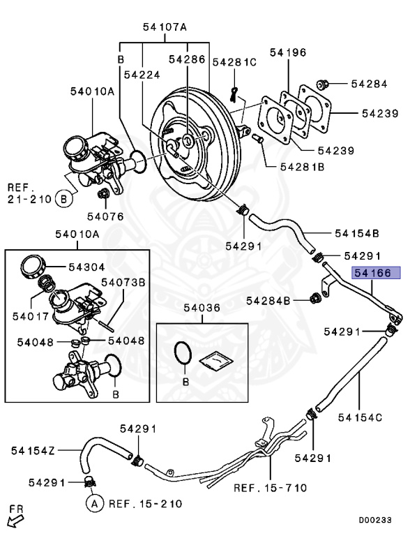 マタイセン MN116794 - Mitsubishi - PIPE, BRAKE BOOSTER VACUUM - Nengun