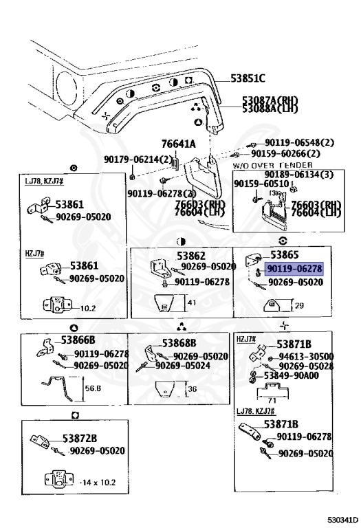 鈴木 90119-06278 - Toyota - BOLT - Nengun Performance