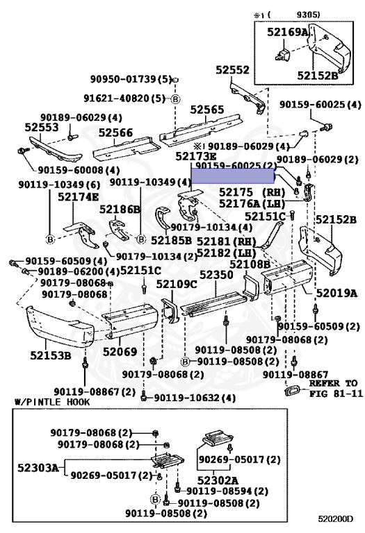 LIMIT OVER COLLECTION -RIVALS- 、スペシャルパック 90189-06047 - Toyota - GROMMET, NO.1 - Nengun Performance