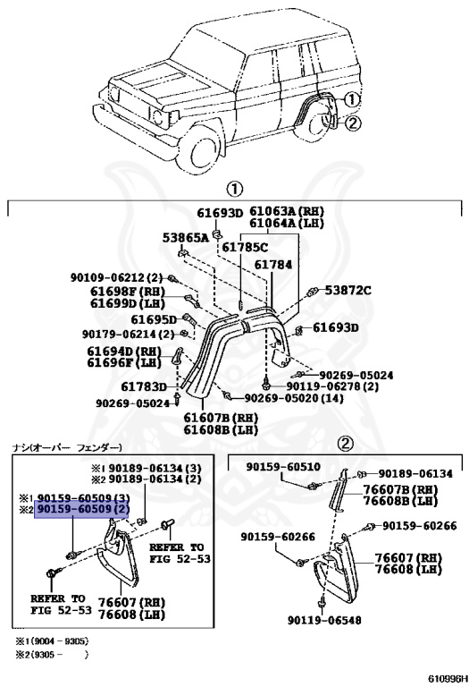 Toyota - Land Cruiser - KZJ78W - 1993 - PRADO SX TYPEPRADO SX WIDE TYPE - WAGON - Automatic - 1KZTE