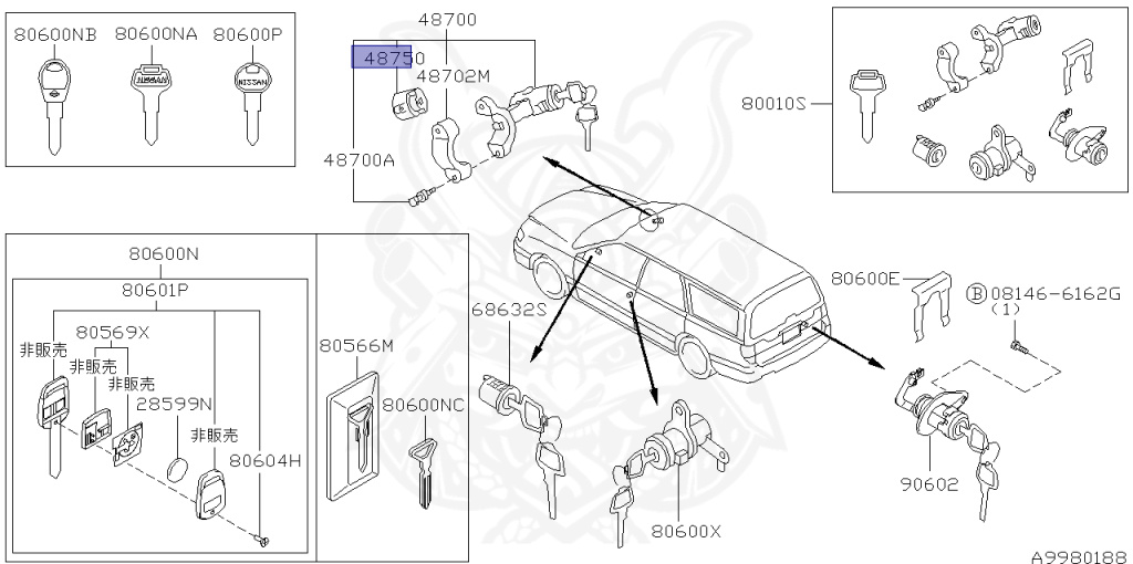 Nissan - Stagea - WC34 - 1999 - RS-FOUR S - WAGON(W) - 4 WHEEL DRIVE(4WD) - MANUAL TRANSMISSION(MT) - RB25DET