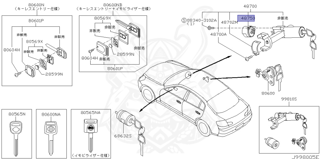 Nissan - Skyline - V35 - 2002 - 250GT - SEDAN(S) - 2 WHEEL DRIVE(2WD) - AUTOMATIC-FLOOR SHIFT(AT.F4) - VQ25DD
