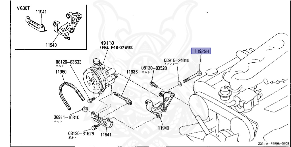 Nissan - Fairlady Z - Z31 - 1984 - ZG - AUTOMATIC TRANSMISSION(AT) - T-bar roof (KZ#) - VG20T