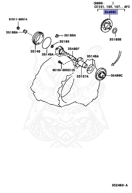 Toyota - Corolla - AE100 - 1991 - SE-L TYPE - 4-DOOR(SEDAN) - Automatic - 5AFE