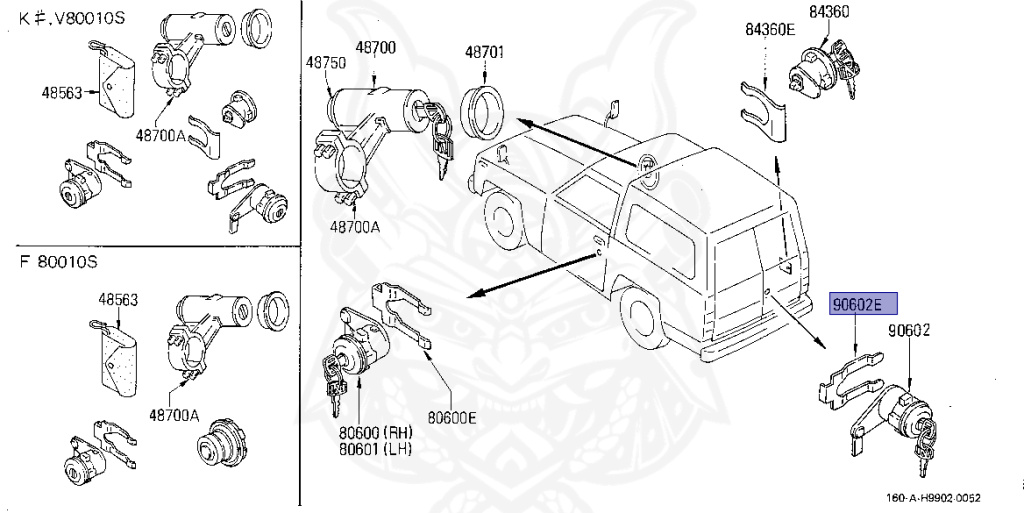 Nissan - Safari - 160 - 1984 - DELUXE TYPE - HARDTOP(K) - 5 SPEED MANUAL TRANS(F5) - SD33