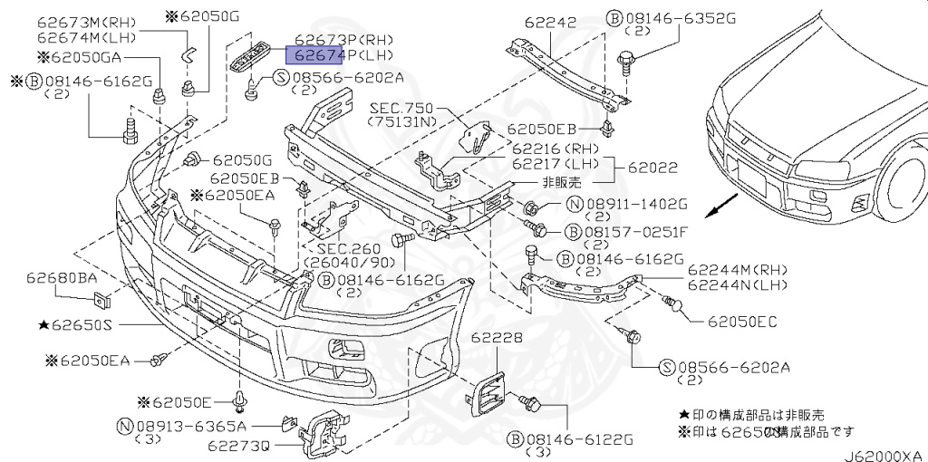 Nissan - Skyline - R34 25GT - ENR34 - 1999 - GT-V - 4 DOOR SEDAN(4S) - AUTOMATIC-FLOOR SHIFT(AT.F4) - Hi-Cas 2-Link (HI.2WD) - RB25DE