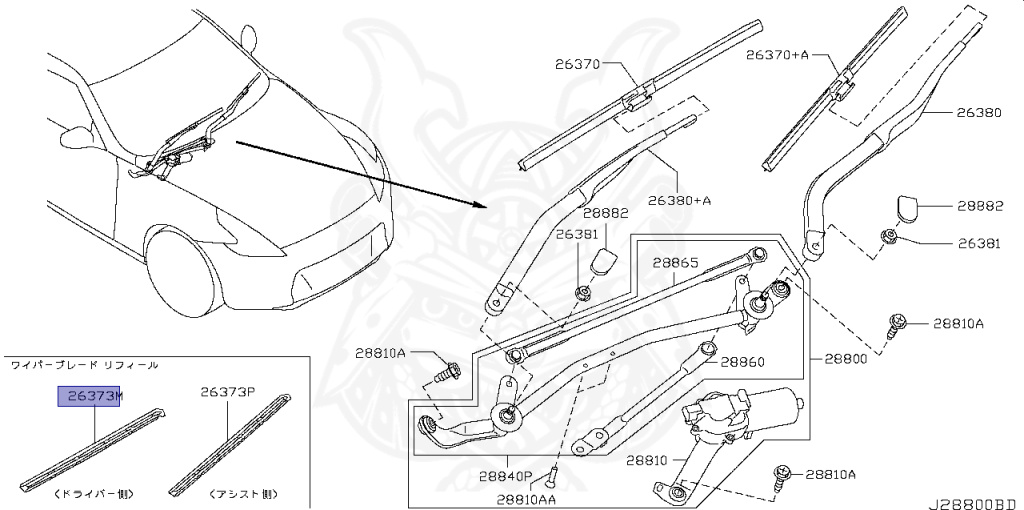 Nissan - Fairlady Z - 370Z - Z34 - 2015 - Fairlady Z VERSION ST Grade - ROADSTER(R/S) - 2 WHEEL DRIVE(2WD) - 7 SPEED AUTOMATIC TRANS(7AT) - VQ37VHR