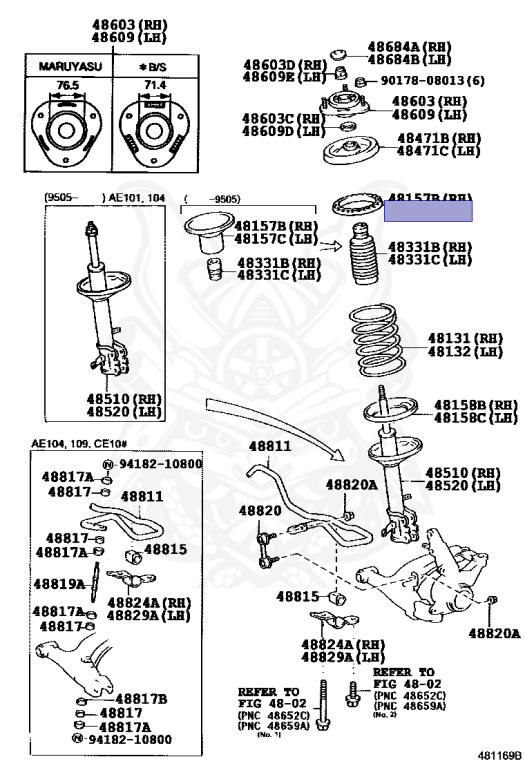 Toyota - Corolla - AE101 - 1993 - SE-G TYPE - 4-DOOR(SEDAN) - Manual - 4AFE