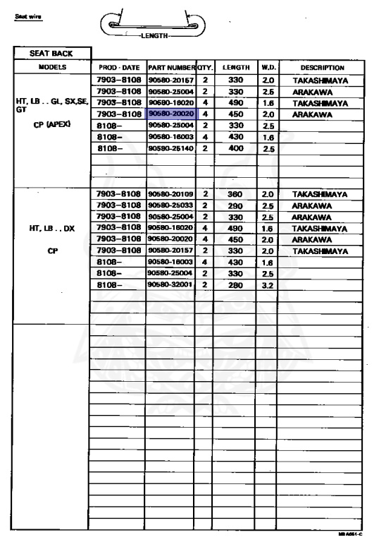 Toyota - Corolla - TE70 - 1979 - SE TYPE - 2-DOOR - Manual - 13TU