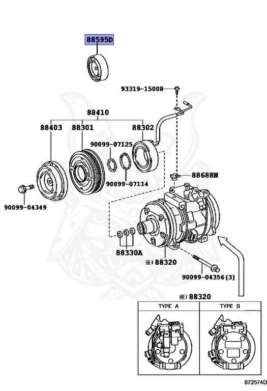 88440-20120 - Toyota - IDLER PULLEY ASSY - Nengun Performance