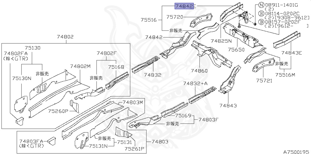 Nissan - Skyline GT-R - BCNR33 - 1995 - GTR TYPE - 2 door hard top (2K) - 4 WHEEL DRIVE(4WD) - MANUAL TRANS 5-SPEED(MT.F5) - HICAS - RB26DETT