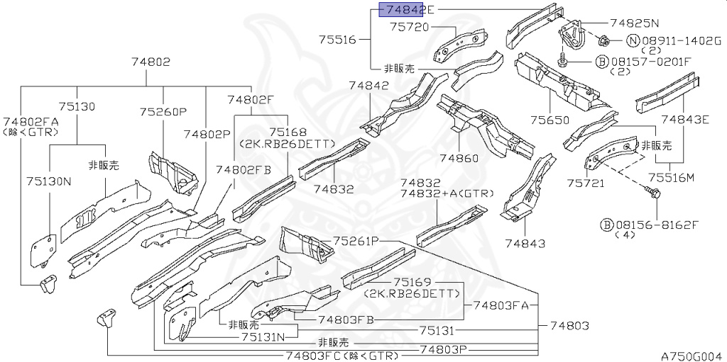Nissan - Skyline GT-R - BNR34 - 2000 - GTR TYPE - 2 door hard top (2K) - MANUAL MISSION 6-SPEED(MT.F6) - Hi-Cas 4-Link (HI.4WD) - RB26DETT