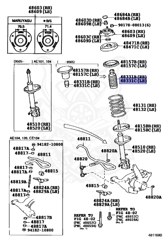 Toyota - Corolla - AE104G - 1997 - L TOURING TYPE - WAGON - Automatic - 4AFE