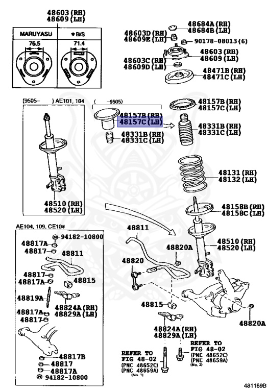 Toyota - Corolla - EE103V - 1995 - GL TYPE - VAN - Manual - 5EFE