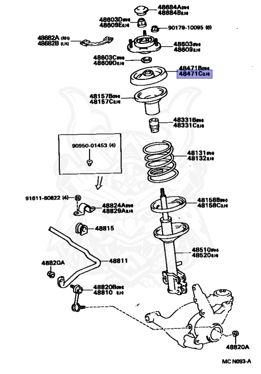 Toyota - Carina - ST190 - 1993 - SX TYPE - Manual - 4SFE