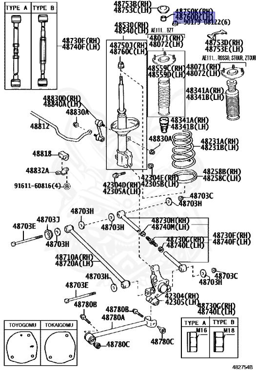 Toyota - Sprinter - AE111G - 1998 - BZ-TOURING TYPE - Manual - 4AGE