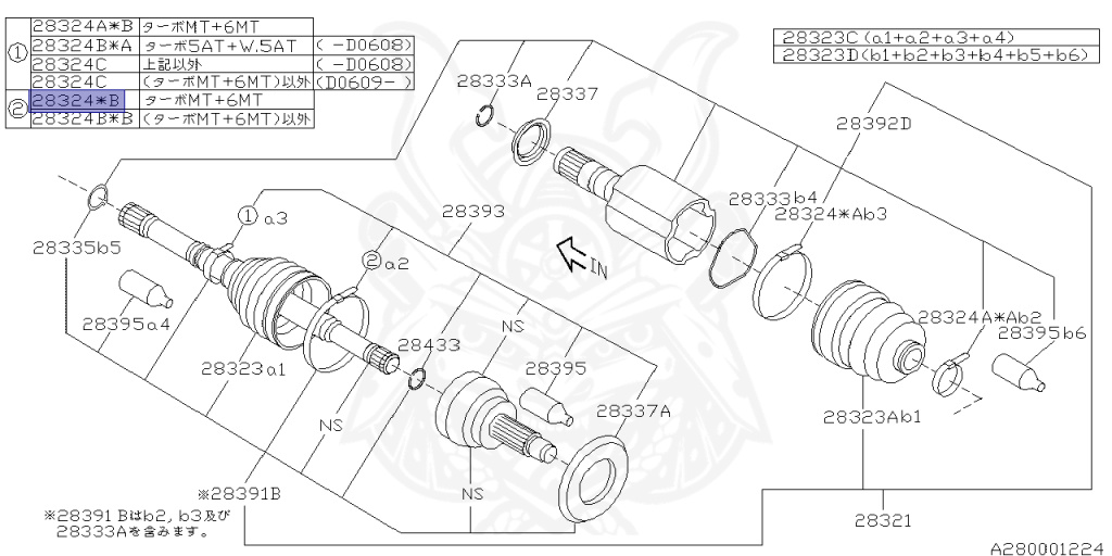 Subaru - Legacy Touring Wagon - BP5 - Jan-2006 - 20GTB - Wagon - 4W - 6-speed manual transmission - Right hand - EJ20