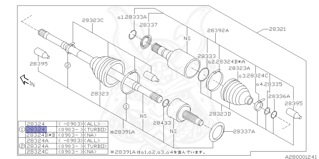 Subaru - Forester - SH5 - Jan-2007 - Dec-2010 - XT - Wagon - 4W - 4-speed automatic transmission - Right hand - EJ20T