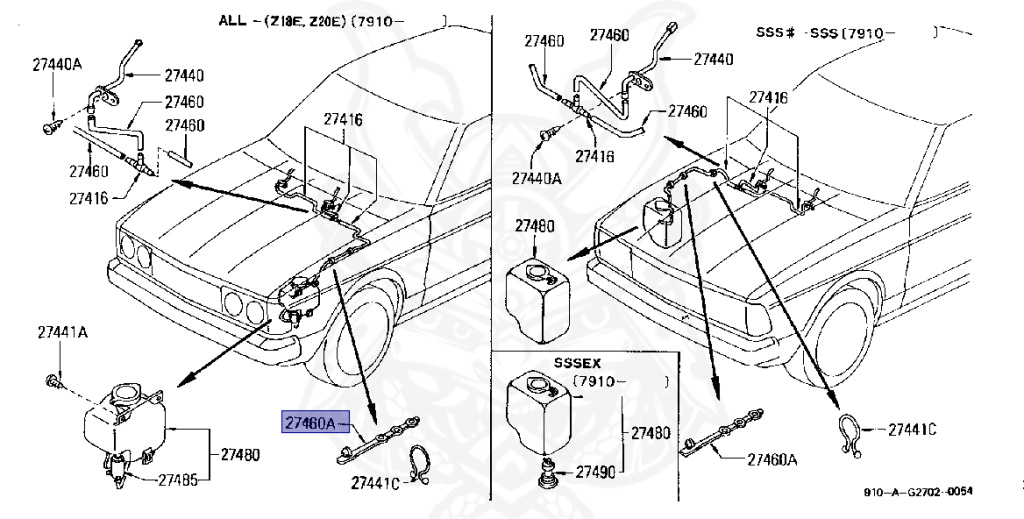 Nissan - Bluebird - 910 - 1985 - GL TYPE - SEDAN(S) - AUTOMATIC TRANSMISSION(AT) - Z18P