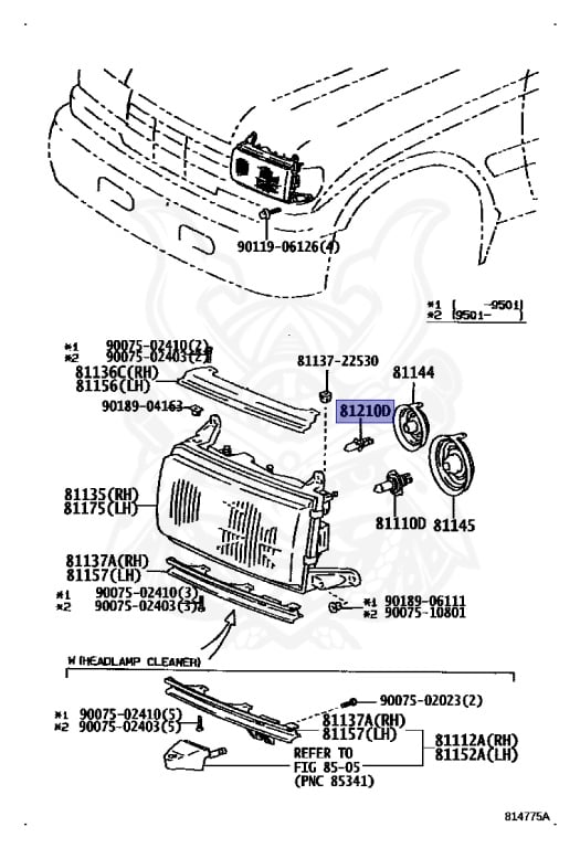 システムミッド 90981-13027 - Toyota - BULB - Nengun Performance