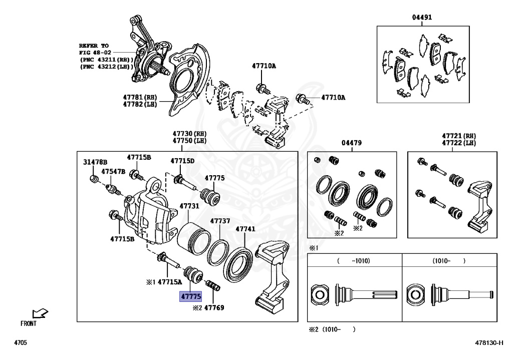 47775-97401 - Toyota - Boot, Bush Dust(for Front Disc Brake