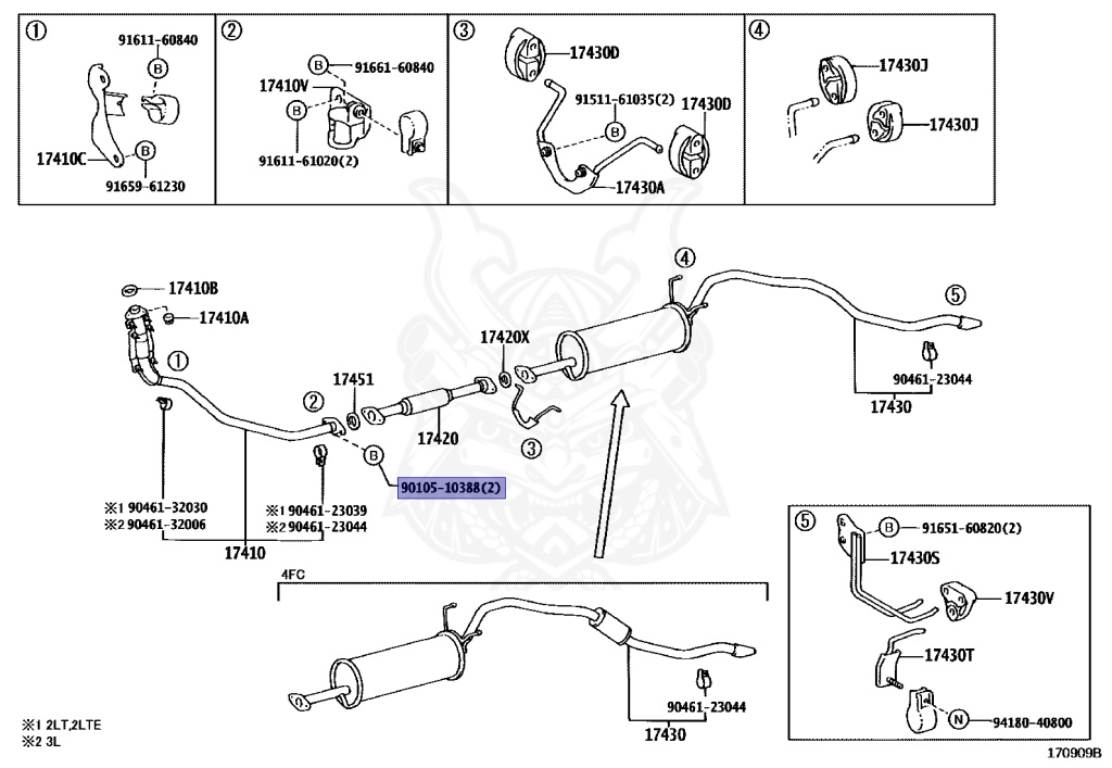 Toyota - Hilux Surf - LN130W - 1993 - SSR-XSSR-VSSR-GSSR-X WIDE TYPE - WAGON - Manual - 2LTE