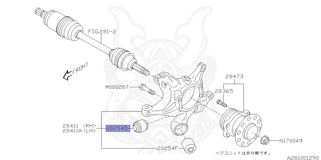 Subaru - Forester - SJ5 - Jan-2012 - IL - Wagon - 4W - Torque converter type double-header transmission - Right hand - EJ20G