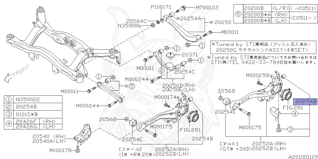 Subaru - Legacy Touring Wagon - BP5 - Jan-2004 - 20GTB - Wagon - 4W - 5-speed automatic transmission - Right hand - EJ20