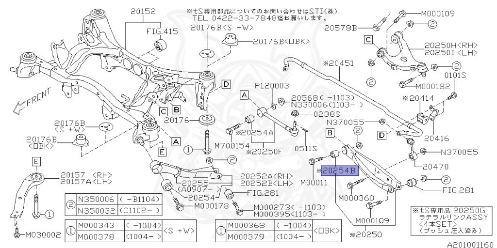 Subaru - Legacy B4 - BM9 - Jan-2010 - Dec-2013 - 25GTEYE - Sedan - 4W - 5-speed automatic transmission - Right hand - BD5