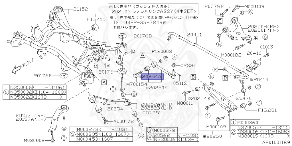 Subaru - Exiga - YAM - Jan-2014 - Dec-2015 - AIR - Wagon - 4W - Torque converter type double-header transmission - Right hand - FB25