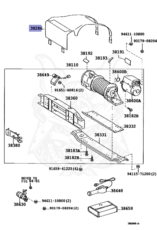 38286-60111 - Toyota - COVER, WINCH - Nengun Performance