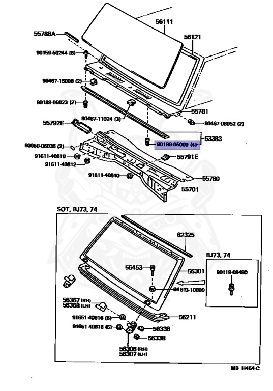 Toyota - Land Cruiser - BJ70 - 1985 - STANDARD TYPE - SOFTTOP - Manual - 3B
