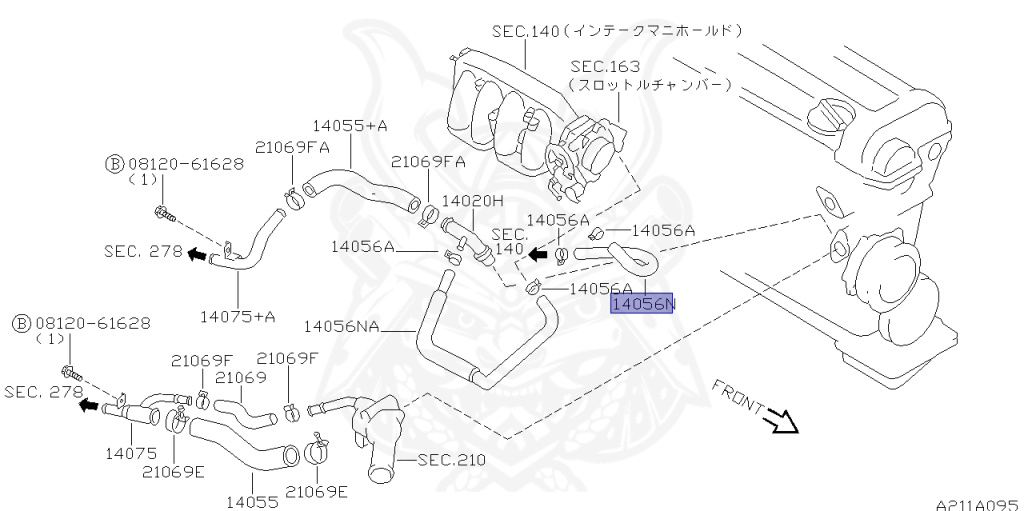Nissan - Silvia - S14 - 1997 - JS - HARDTOP(K) - AUTOMATIC TRANSMISSION(AT) - TWO WHEELS STEERING(2WS) - SR20DE