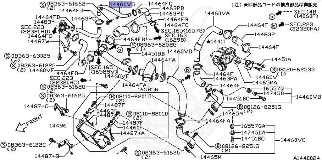 Nissan - Silvia - S14 - 1994 - KS - HARDTOP(K) - MANUAL TRANSMISSION(MT) - TWO WHEELS STEERING(2WS) - SR20DET