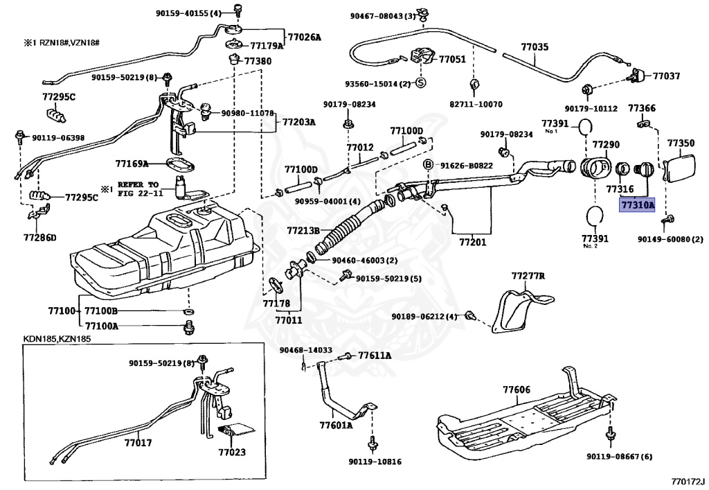 Toyota - Hilux Surf - KZN185W - 1999 - SSR-X TYPE - WIDE BODY - Automatic - 1KZTE